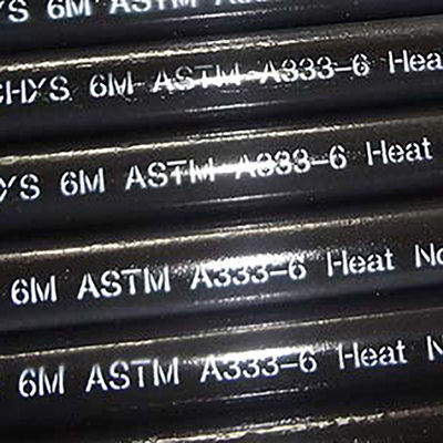 Api5l Astm A333 जीआर। 6 गोल निर्बाध स्टील पाइप काला चित्रित